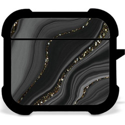 CUSTOM Marble Black-Gray - Airpods 3