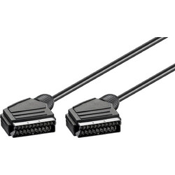 GOOBAY καλώδιο Scart 21pin σε Scart 21pin 11702, 1.5m, μαύρο