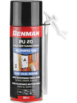 Benman PU17 Αφρός Πολυουρεθάνης Χειρός 300ml Blue