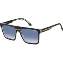 Carrera CA19S 09QHA Ανδρικά Γυαλιά Ηλίου Τετράγωνα Κοκάλινα Μαύρα με Μπλε Φακό