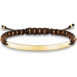 Thomas Sabo Γυναικείο Βραχιόλι Μακραμέ από Κορδόνι & Ασήμι LBA0056