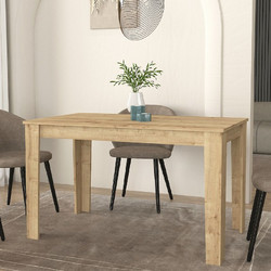 Τραπέζι Darlen Megapap χρώμα sapphire oak 125x72x74εκ
