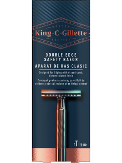 Gillette King C Double Edge Ξυραφάκι Ασφαλείας + Ανταλλακτικά Ξυραφάκια 5τμχ