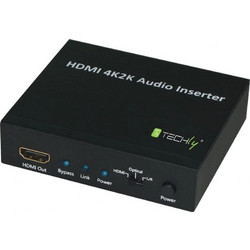 Techly Μετατροπέας HDMI / Toslink female σε HDMI female 1τμχ (IDATA HDMI-AI4K) IDATA-HDMI-AI4K