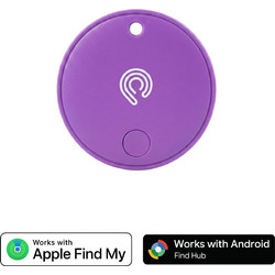 Hyperloq MiniTag Dual Anti-Lost Tracker Apple Find My / Google Find My Device Purple 1 Pack