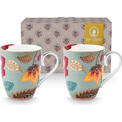PIP STUDIO ΣΕΤ ΤΩΝ 2 ΤΜΧ ΚΟΥΠΕΣ BLOOMING TALES FANTASY BLUE 365ML-PIP STUDIO -51002598