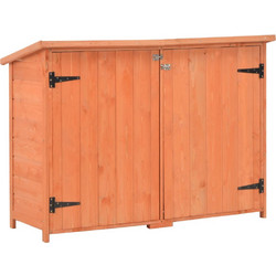vidaXL Αποθήκη Κήπου 128x42x91 εκ. Ξύλινη 170650