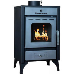 Thermosteel Χ20 Black Ατσάλινη Ξυλόσομπα 12kW