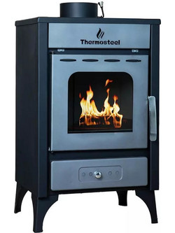Thermosteel Χ20 Black Ατσάλινη Ξυλόσομπα 12kW