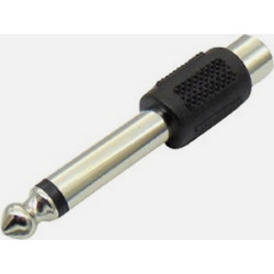 Αντάπτορας GBC 29.1306.00 6.3mm Mono Αρσενικό σε RCA Θηλυκό - Νικελωμένος Ορείχαλκος
