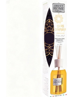 Sweet Home Collection Cuore d'Ambra - Αρωματικό Χώρου με Sticks Άρωμα Κεχριμπάρι 100ml