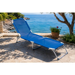 ΞΑΠΛΩΣΤΡΑ ΘΑΛΑΣΣΗΣ ΑΛΟΥΜΙΝΙΟΥ ΜΠΛΕ 185x53x26cm CDL22-11