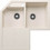 Blanco Metra 9 E Ένθετος Νεροχύτης Γωνιακός Γρανίτη Soft White 83x83cm