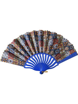 Βεντάλια πλαστική με μωτίβα 23cm 11200 τυχαια επιλογη ΜΠΛΕ ΡΟΥΑ Τυχαια επιλογη