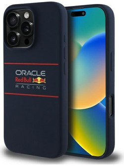 Red Bull Θήκες σιλικόνης οριζόντιου λογοτύπου MagSafe - θήκη για Apple iPhone 16 Pro Max - Μπλε