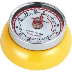 Zassenhaus Χρονόμετρο Κουζίνας Μεταλλικό Retro Collection Speed 7,2x3,5cm 55min Κίτρινο