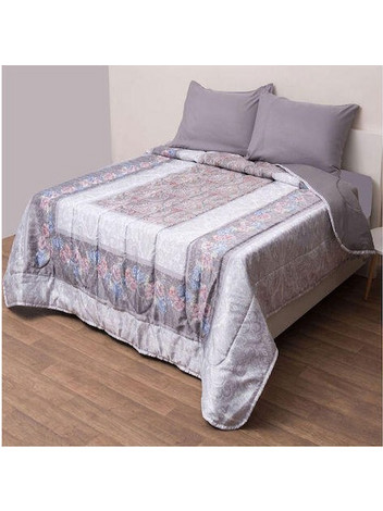 Viopros Σετ Κουβερτώριο Υπέρδιπλο 230x250 5360 Γκρι