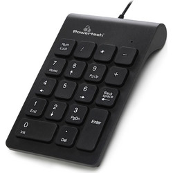 POWERTECH ενσύρματο αριθμητικό πληκτρολόγιο PT-938, USB, μαύρο
