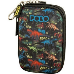 POLO ΜΠΡΕΛΟΚ MINI ΠΟΡΤΟΦΟΛΑΚΙ ΤΕΤΡΑΓΩΝΟ CLIP N ZIP DINOSAUR 927006-8469