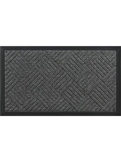 HOME USE πατάκι εισόδου HUH-0212, αντιολισθητικό, 60x40cm, 5mm πάχος, γκρι