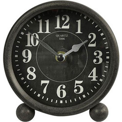 Ρολόι Επιτραπέζιο 013.779176 6x13x13,5cm Black Μέταλλο