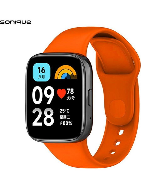 Sonique Color Λουράκι Σιλικόνης Orange (Xiaomi Redmi Watch 3 Active)