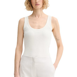 Calvin Klein Γυναικείο Καλοκαιρινό Top Ριπ Εκρού LV044F210G-YAS