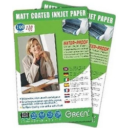 Green GN-mj-110A4-matt coated 1/5 paper (waterproof) 110g 100shts