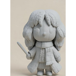 Άβαφη 3D Φιγούρα Super Basic Hermione Knitted για Βάψιμο DIY (Δώρο τα Χρώματα)