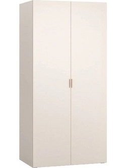 PoliHome Δίφυλλη Ντουλάπα Ρούχων You Fresh Μπεζ 100x57x206cm 162686789