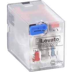 Ρελέ Τύπου Βάσης 8-Πόλων Σειράς HR60 2 C/O 7A 250VAC/30VDC Τάση Πηνίου 12VDC