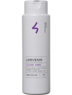 Lorvenn Silver Pure Anti-Yellowing & Radiance Σαμπουάν για Προστασία Χρώματος για Βαμμένα Μαλλιά 300ml