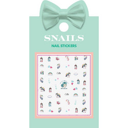 Snails Nail Stickers Unicorn Queen Αυτοκόλλητα για Παιχνίδι Μανικιούρ