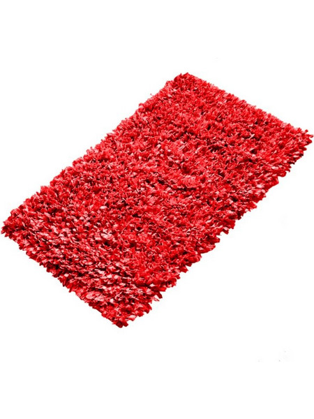 Χαλάκι Μπάνιου Poly Fur - Κόκκινο 70x140 εκ