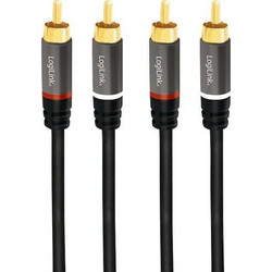 LogiLink Cable 2x RCA male - 2x RCA male 3m CA1206