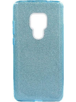 Θήκη Huawei Mate 20 Glitter Γαλάζιο Γαλάζιο Θήκη πλάτης Σιλικόνη