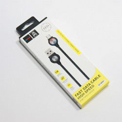 Andowl QY-W081 LED USB 2.0 Cable USB-C male - USB-A male Μαύρο 1m (QY-W081) Μαύρο LED