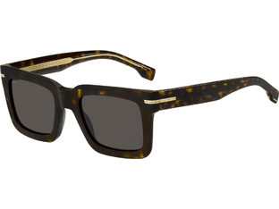 Hugo Boss HG1501/S 086/IR Ανδρικά Γυαλιά Ηλίου Τετράγωνα Κοκάλινα Ταρταρούγα με Μαύρο Polarized Φακό