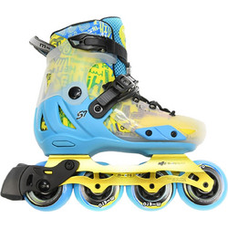 Micro S7 Inline Αυξομειούμενα Rollers Παιδικά Μπλε Κίτρινα