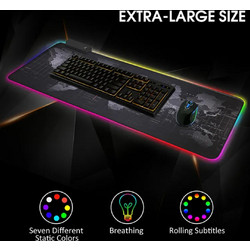 Olympus αντιολισθιτικό XXL RGB gaming easy clean mousepad 90x40