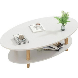 Woodwell Fine Τραπεζάκι Σαλονιού Οβάλ Ξύλινο Μ100xΠ50xΥ43cm Ε7747,2