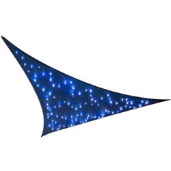 Πανί Σκίασης Perel Τρίγωνο με 100 LED 3.6 x 3.6 x 3.6 m Blue GSS36MLEDSKY