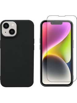 Redshield iPhone 14 Plus TPU & Tempered Glass Black Θήκη Κινητού & Προστατευτικό Οθόνης