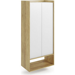MOBIUS regal 2D color: hikora oak/white DIOMMI V-PL-MOBIUS-REGAL_2D-BIEL