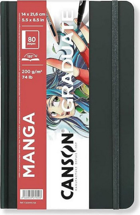 Graduate Canson Manga Book 200gr 14x21.6cm 80pages
