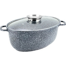 Edenberg Γάστρα Αλουμινίου Οβάλ Grey 38cm EB-4603