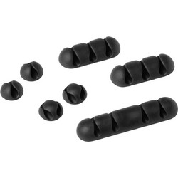 Durable Cavoline Clip Mix Clips Οργάνωσης Καλωδίων 7τμχ Μαύρο