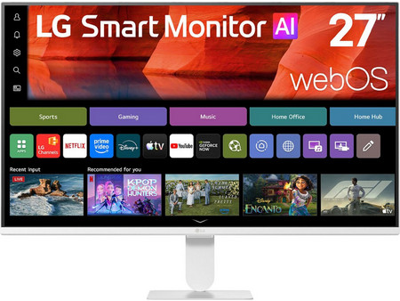 LG AI U5s 27U511SB-W IPS HDR Smart Monitor 27" 1920x1080 FHD 120Hz 5ms