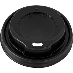 Καπάκι Για Χάρτινο Ποτήρι 250ml 100τεμ. Μαύρο