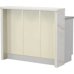 Πάγκος νησίδας Modena-Μήκος: 120 εκ.Μπεζ-White Marble